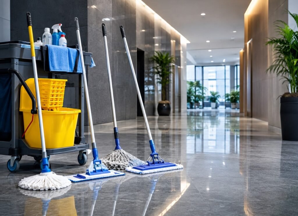 Wet Mop and Dry Mop for Commercial Floors